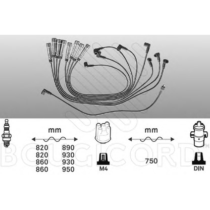 Photo Ignition Cable Kit BOUGICORD 7163