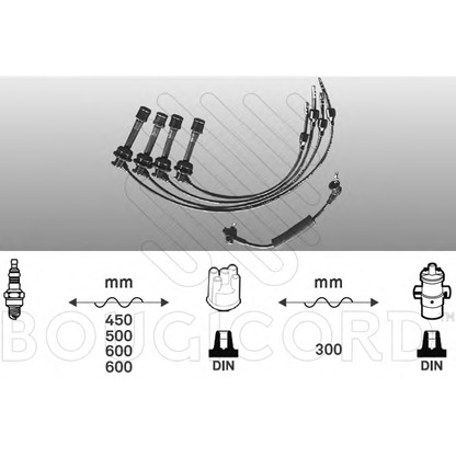 Photo Ignition Cable Kit BOUGICORD 7190