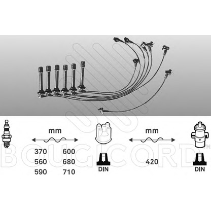 Foto Kit cavi accensione BOUGICORD 7192