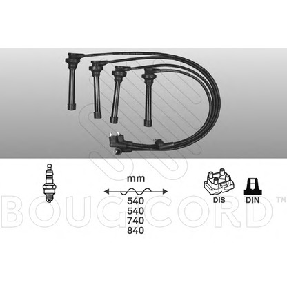 Photo Ignition Cable Kit BOUGICORD 7237