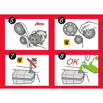 Foto Bomba de agua + kit correa distribución AIRTEX WPK130301