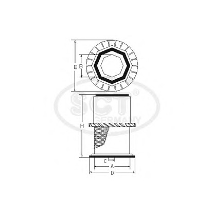 Photo Filtre à air SCT Germany SB3201