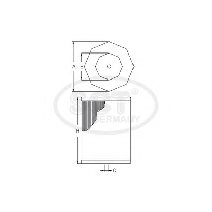 Photo Air Filter SCT Germany SB3204