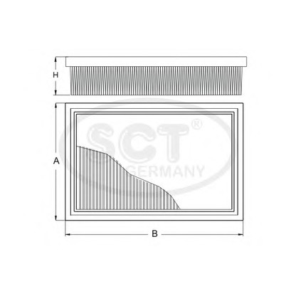 Zdjęcie Filtr powietrza SCT Germany SB3248