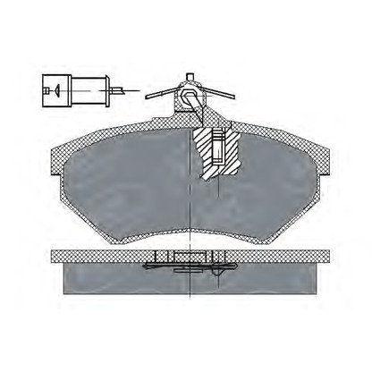 Photo Brake Pad Set, disc brake SCT Germany SP111PR