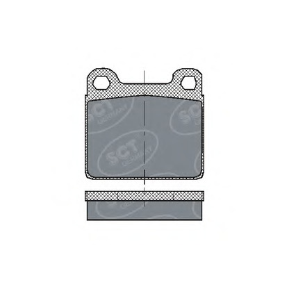 Foto Bremsbelagsatz, Scheibenbremse SCT Germany SP126PR