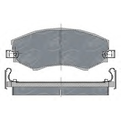 Фото Комплект тормозных колодок, дисковый тормоз SCT Germany SP151PR