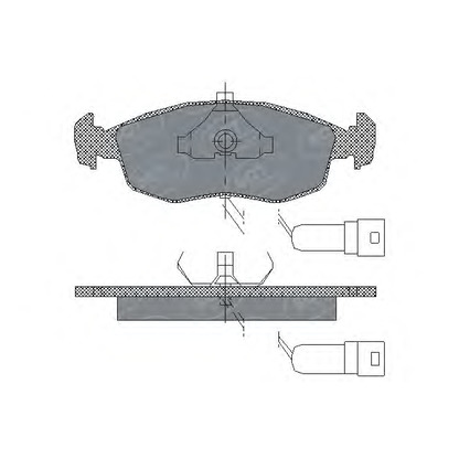 Foto Bremsbelagsatz, Scheibenbremse SCT Germany SP172PR