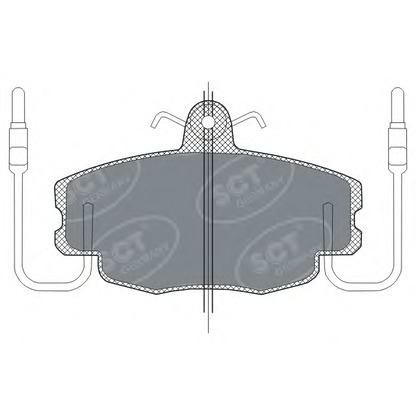 Photo Brake Pad Set, disc brake SCT Germany SP189PR