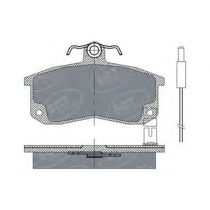 Фото Комплект тормозных колодок, дисковый тормоз SCT Germany SP216PR