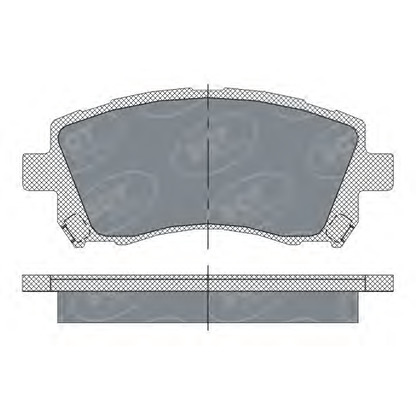 Фото Комплект тормозных колодок, дисковый тормоз SCT Germany SP258PR