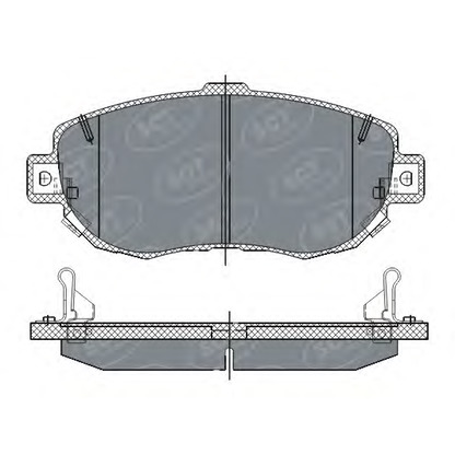 Фото Комплект тормозных колодок, дисковый тормоз SCT Germany SP261PR