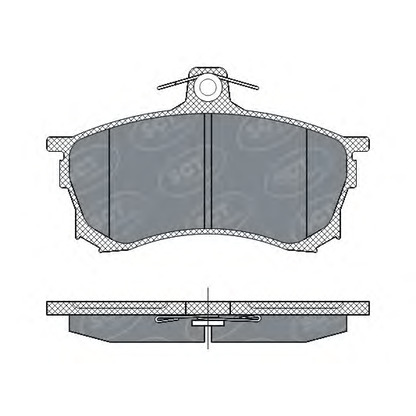 Фото Комплект тормозных колодок, дисковый тормоз SCT Germany SP268PR