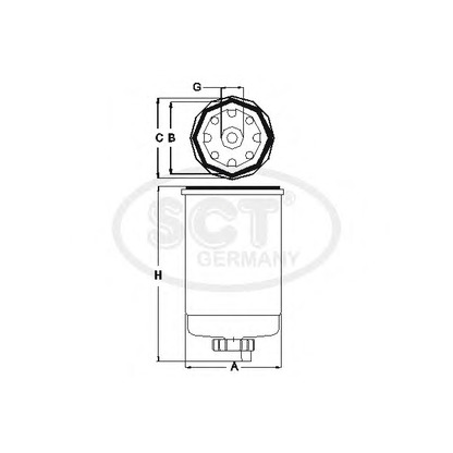 Foto Filtro combustible SCT Germany ST317