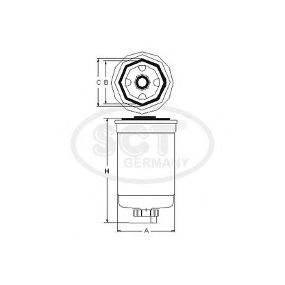 Foto Filtro combustible SCT Germany ST353