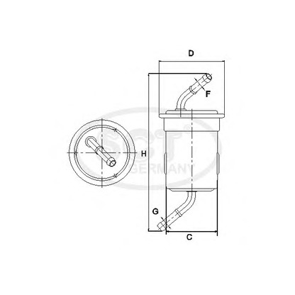 Foto Filtro carburante SCT Germany ST362