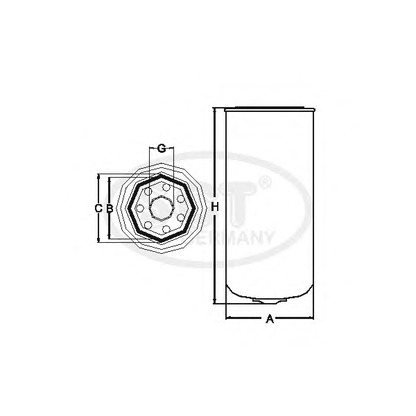 Foto Filtro combustible SCT Germany ST6013