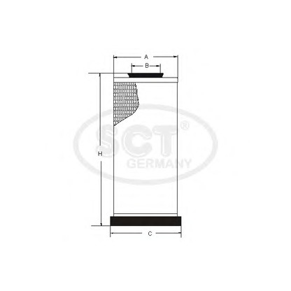 Foto Filtro aria secondaria SCT Germany SW3802