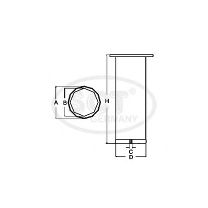 Foto Filtro de aire complementario SCT Germany SW3831