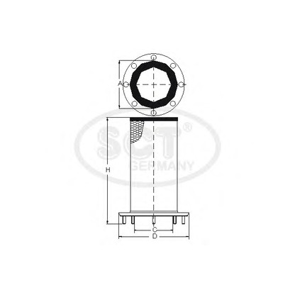 Foto Filtro de aire complementario SCT Germany SW3849