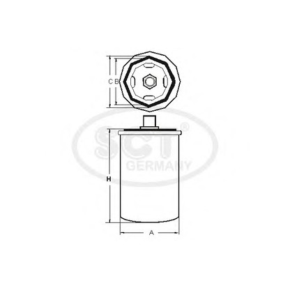 Photo Hydraulic Filter, automatic transmission SCT Germany SY8016