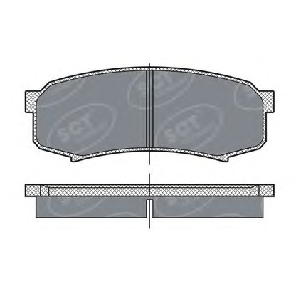 Фото Комплект тормозных колодок, дисковый тормоз SCT Germany SP279PR