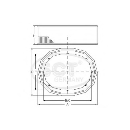 Photo Air Filter SCT Germany SB2160