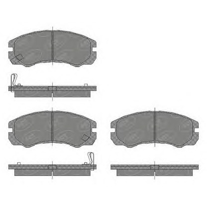 Zdjęcie Zestaw klocków hamulcowych, hamulce tarczowe SCT Germany SP438PR