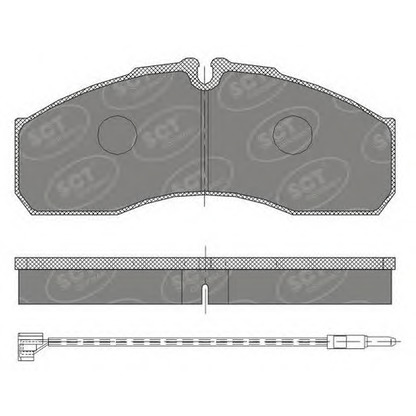 Foto Bremsbelagsatz, Scheibenbremse SCT Germany SP454PR