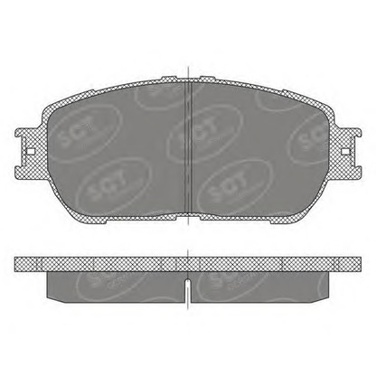 Photo Brake Pad Set, disc brake SCT Germany SP474PR