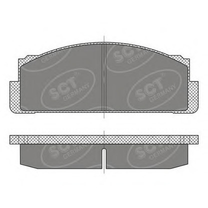 Фото Комплект тормозных колодок, дисковый тормоз SCT Germany SP486PR