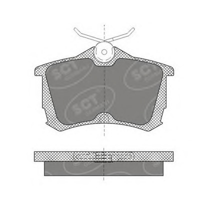 Photo Brake Pad Set, disc brake SCT Germany SP607PR