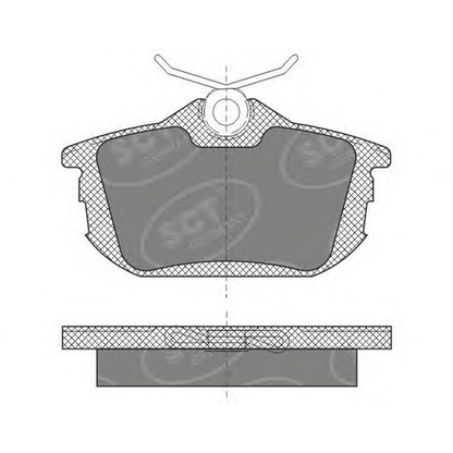 Photo Brake Pad Set, disc brake SCT Germany SP608PR