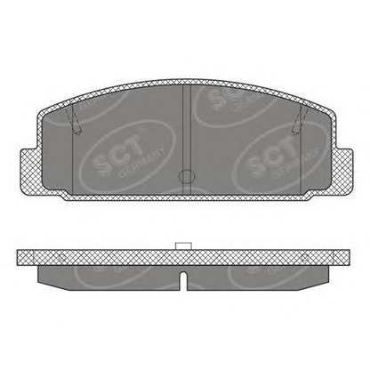 Photo Brake Pad Set, disc brake SCT Germany SP611PR