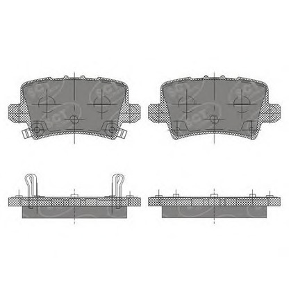 Foto Bremsbelagsatz, Scheibenbremse SCT Germany SP644PR