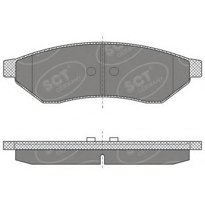 Photo Brake Pad Set, disc brake SCT Germany SP645PR