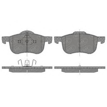 Zdjęcie Zestaw klocków hamulcowych, hamulce tarczowe SCT Germany SP655PR