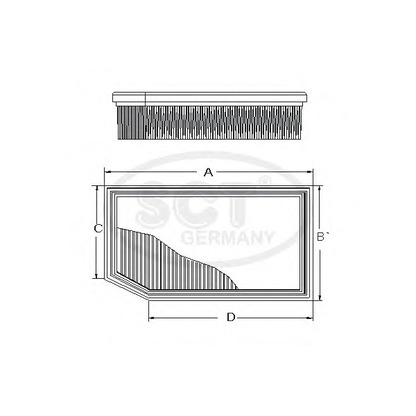 Photo Air Filter SCT Germany SB2288