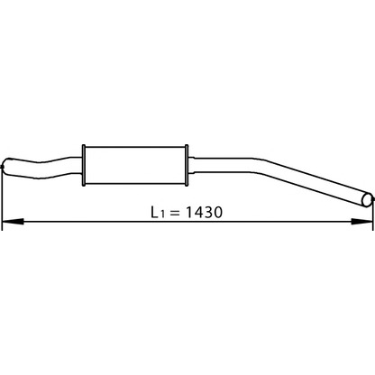 Photo Middle Silencer DINEX 74305