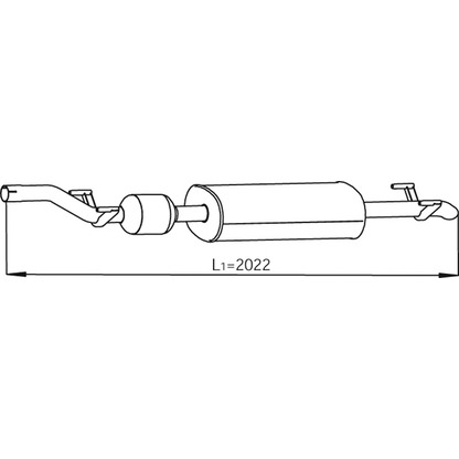 Photo Middle Silencer DINEX 56325