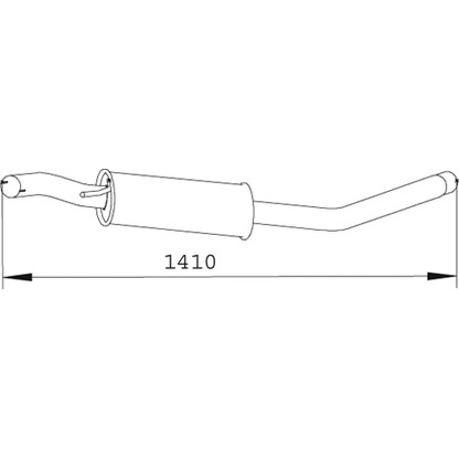 Foto Mittelschalldämpfer DINEX 74328