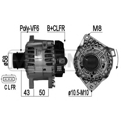 Zdjęcie Alternator ERA 209004