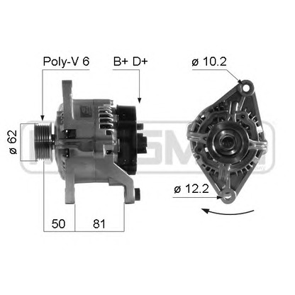 Zdjęcie Prostownik, alternator ERA 210251