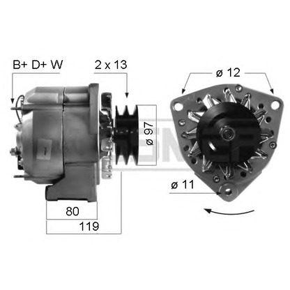 Foto Alternador ERA 210306