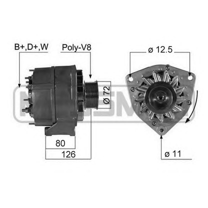 Zdjęcie Alternator ERA 210307