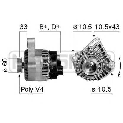 Foto Alternador ERA 210348