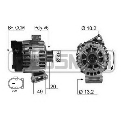 Zdjęcie Alternator ERA 210430