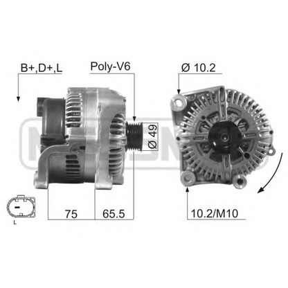 Foto Alternador ERA 210505