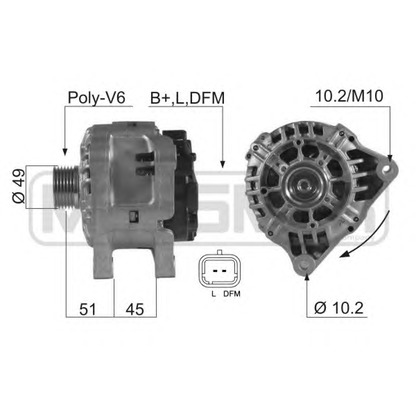 Foto Alternador ERA 210545