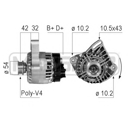 Foto Rectificador, alternador ERA 210743